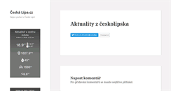 Desktop Screenshot of ceskalipa.cz